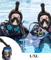 MASKA DO NURKOWANI APŁYWANIA SNORKELLINGU WODY PEŁNOTWARZOWA NA BASEN L/XL