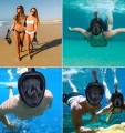 MASKA DO NURKOWANI APŁYWANIA SNORKELLINGU WODY PEŁNOTWARZOWA NA BASEN L/XL