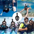 MASKA DO NURKOWANI APŁYWANIA SNORKELLINGU WODY PEŁNOTWARZOWA NA BASEN L/XL
