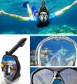 MASKA DO NURKOWANI APŁYWANIA SNORKELLINGU WODY PEŁNOTWARZOWA NA BASEN L/XL