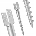 PODSTAWA SŁUPA WKRĘCANA DO ZIEMI TYPU U 160 x 920 mm KOTWA ŚWIDER OCYNK