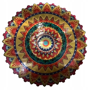 ŁAPACZ OZDOBA WISZĄCA BŁYSKOTKA MANDALA 3D DEKORACJA OGRODOWA POKOJOWA 12"