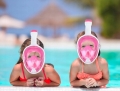 MASKA DO NURKOWANIA PŁYWANIA SNORKELLINGU WODY PEŁNOTWARZOWA NA BASEN S/M