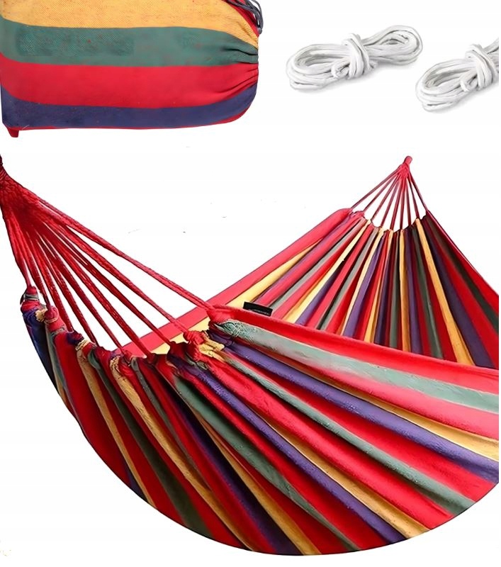 HAMAK OGRODOWY DWUOSOBOWY HUŚTAWKA XXL 250x150 WZMOCNIONY 280kg TORBA
