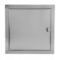 DRZWICZKI REWIZYJNE NIERDZEWNE METALOWE 10x10 CM ZAMYKANE NA ZATRZASK