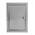 DRZWICZKI REWIZYJNE METALOWE NIERDZEWNE SZARE 15x30 CM ZAMYKANE NA ZATRZASK