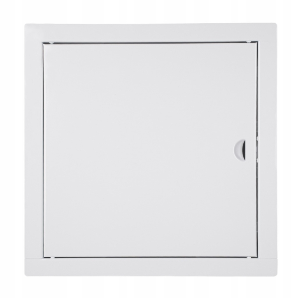 DRZWICZKI REWIZYJNE WYCZYSTKA METALOWA NA ZATRZASK 50x50 CM MALOWANA BIAŁA
