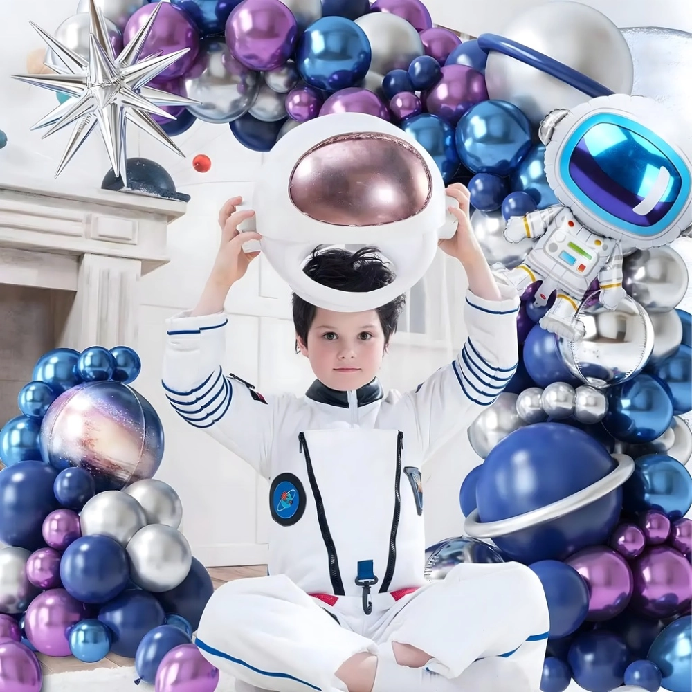 GIRLANDA BALONOWA BALONY ASTRONAUTA ZESTAW BALONÓW NA URODZINY 108 SZTUK