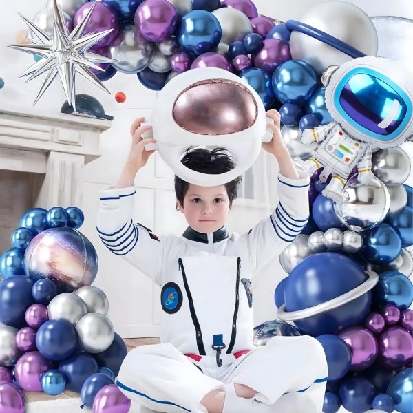 GIRLANDA BALONOWA BALONY ASTRONAUTA ZESTAW BALONÓW NA URODZINY 108 SZTUK