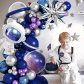 GIRLANDA BALONOWA BALONY ASTRONAUTA ZESTAW BALONÓW NA URODZINY 108 SZTUK