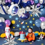 GIRLANDA BALONOWA BALONY ASTRONAUTA ZESTAW BALONÓW NA URODZINY 108 SZTUK