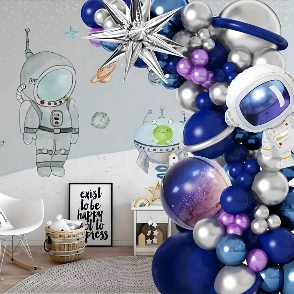 GIRLANDA BALONOWA BALONY ASTRONAUTA ZESTAW BALONÓW NA URODZINY 108 SZTUK