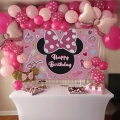 GIRLANDA BALONOWA URODZINOWA ZESTAW BALONÓW MYSZKA MINNIE MINI 111 SZT