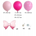 GIRLANDA BALONOWA URODZINOWA ZESTAW BALONÓW MYSZKA MINNIE MINI 111 SZT