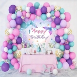 GIRLANDA BALONOWA ŁUK BALONÓW ZESTAW URODZINOWY BALONY SYRENKA 97 SZTUK