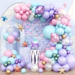 GIRLANDA BALONOWA ŁUK BALONÓW ZESTAW URODZINOWY BALONY SYRENKA 97 SZTUK