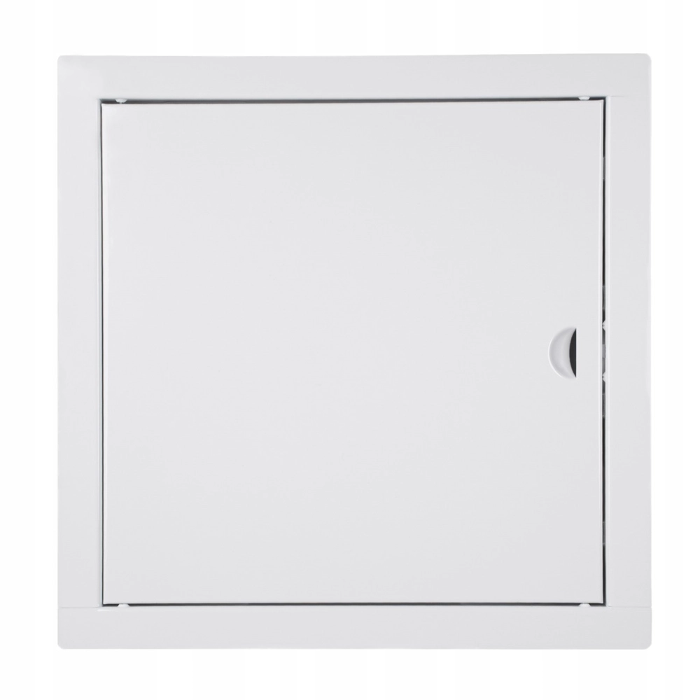 DRZWICZKI REWIZYJNE METALOWE WYCZYSTKA ZAMYKANE NA ZATRZASK 10x10 CM BIAŁY