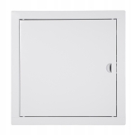DRZWICZKI REWIZYJNE METALOWE WYCZYSTKA ZAMYKANE NA ZATRZASK 10x10 CM BIAŁY
