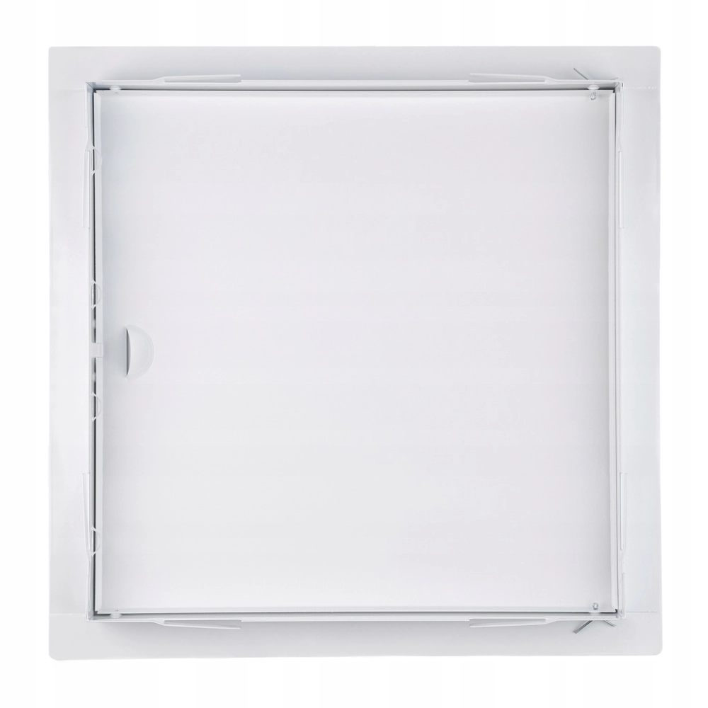 DRZWICZKI REWIZYJNE METALOWE WYCZYSTKA ZAMYKANE NA ZATRZASK 10x10 CM BIAŁY