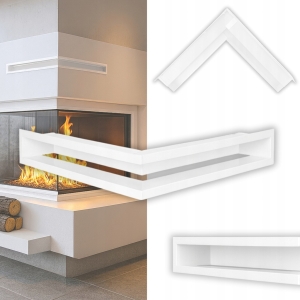 KRATKA KOMINKOWA LUFT KĄTOWY 50x50x10 WENTYLACYJNY BIAŁY