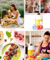 PRZENOŚNY BLENDER MIKSER DO NAPOJÓW OWOCÓW SMOOTHIE 1L BEZPRZEWODOWY USB