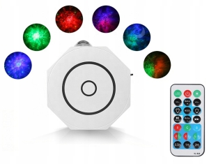 PROJEKTOR GWIAZD RELAKSACYJNA LAMPKA NOCNA LED RZUTNIK NIEBA PILOT