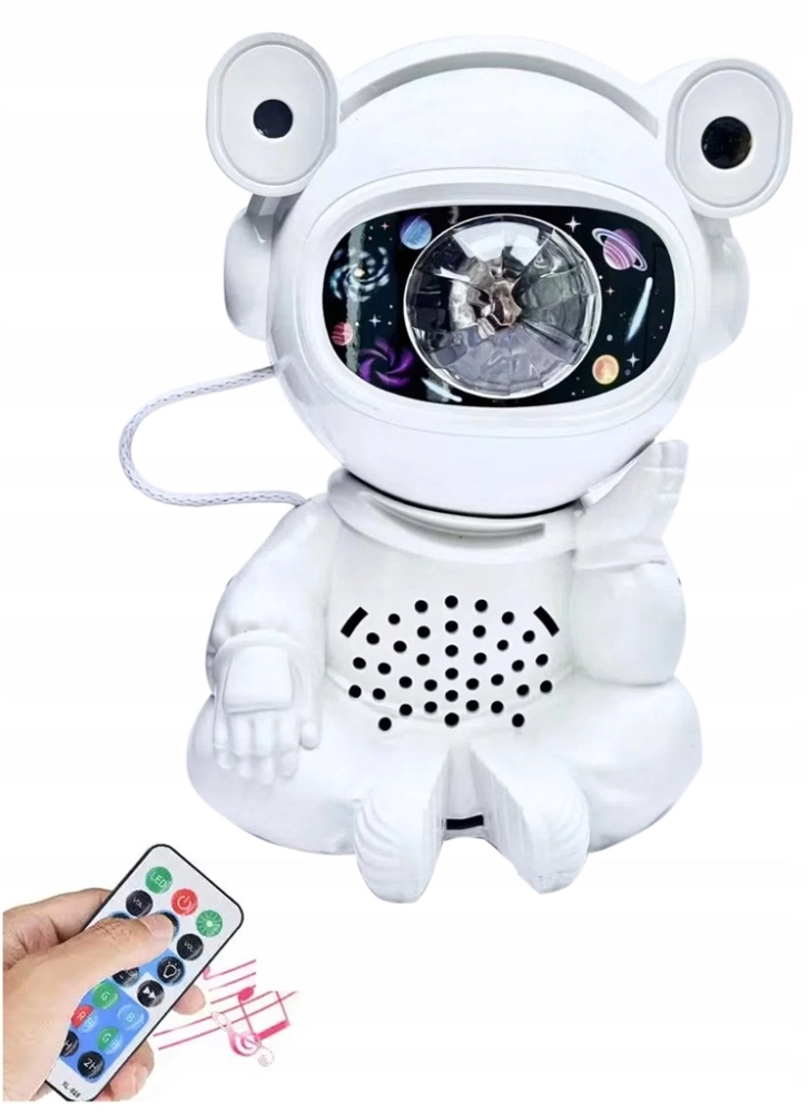 PROJEKTOR GWIAZD LAMPKA NOCNA DLA DZIECI RZUTNIK ASTRONAUTA KOSMOS USB
