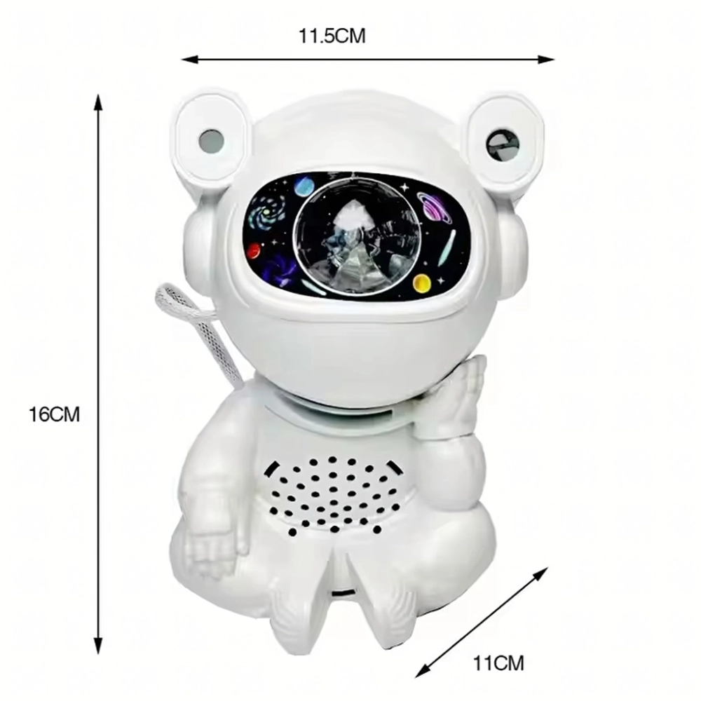 PROJEKTOR GWIAZD LAMPKA NOCNA DLA DZIECI RZUTNIK ASTRONAUTA KOSMOS USB