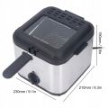 FRYTKOWNICA TRADYCYJNA OLEJOWA POJEMNA 2,5L MOCNA 1000W DO FRYTEK RYB