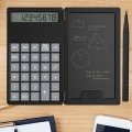 KALKULATOR NAUKOWY NOTATNIK Z RYSIKIEM SZKOLNY NOTES BIUROWY CZARNY