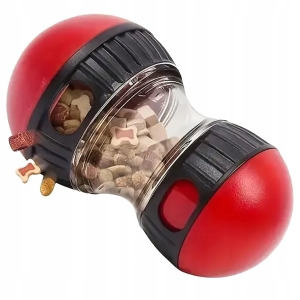 INTERAKTYWNA ZABAWKA DOZOWNIK DO KARMIENIA PSA SPOWALAJĄCA NA PRZYSMAKI