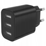 ŁADOWARKA SIECIOWA MOCNA KOSTKA 3 USB UNIWERSALNA SZYBKA 3 PORTY 5V 3,4A