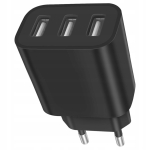 ŁADOWARKA SIECIOWA MOCNA KOSTKA 3 USB UNIWERSALNA SZYBKA 3 PORTY 5V 3,4A