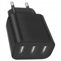 ŁADOWARKA SIECIOWA MOCNA KOSTKA 3 USB UNIWERSALNA SZYBKA 3 PORTY 5V 3,4A