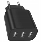 ŁADOWARKA SIECIOWA MOCNA KOSTKA 3 USB UNIWERSALNA SZYBKA 3 PORTY 5V 3,4A