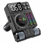 TRANSMITER SAMOCHODOWY RADIO FM NADAJNIK BLUETOOTH 5,3 PD ŁADOWARKA 30W