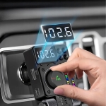 TRANSMITER SAMOCHODOWY RADIO FM NADAJNIK BLUETOOTH 5,3 PD ŁADOWARKA 30W