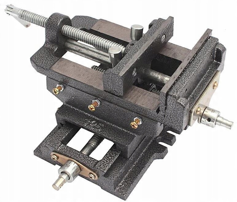 IMADŁO MASZYNOWE KRZYŻOWE DWUOSIOWE SZCZĘKI 150 MM ŻELIWNE DWIE OSIE