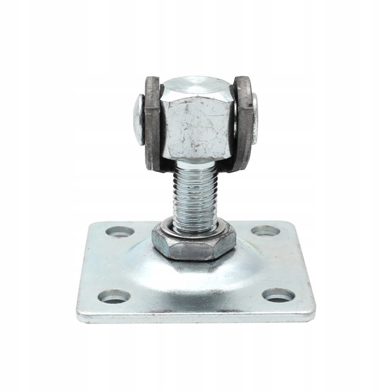 ZAWIAS REGULOWANY M18 PODSTAWA 80X80 MM SUROWE UCHO DO FURTEK BRAM