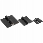 ZAWIAS DO SPAWANIA PŁASKI GRUBY DO MONTAŻU 125x125x4 MM ZE STALI CZARNY