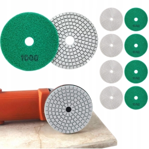 10X TARCZA DIAMENTOWA POLERSKA 80MM DO SZLIFOWANIA PŁYTEK NA RZEP 1000