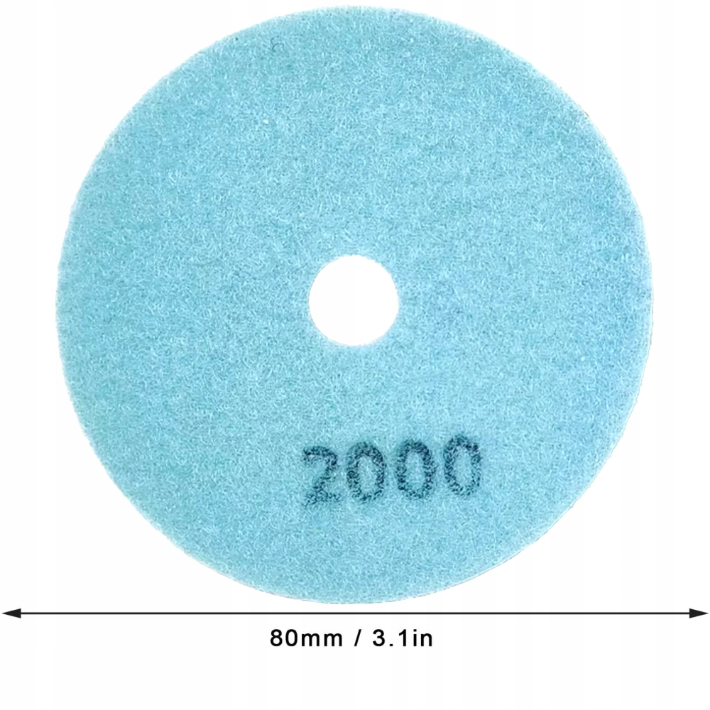 10X TARCZA DIAMENTOWA POLERSKA 80MM DO SZLIFOWANIA PŁYTEK NA RZEP 2000