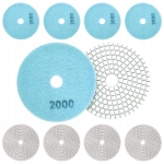 10X TARCZA DIAMENTOWA POLERSKA 80MM DO SZLIFOWANIA PŁYTEK NA RZEP 2000
