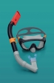 ZESTAW DO NURKOWANIA PŁYWANIA SNORKELINGU MASKA PŁETWY RURKA KOMPLET CZARNY