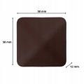 ODBOJNIK ŚCIENNY SAMOPRZYLEPNY OGRANICZNIK KWADRATOWY 50X50 MM BRĄZOWY