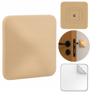 ODBOJNIK SAMOPRZYLEPNY 5X5 CM OGRANICZNIK ŚCIENNY NAKLEJANY 50X50 MM BEŻOWY