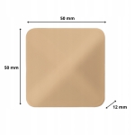 ODBOJNIK SAMOPRZYLEPNY 5X5 CM OGRANICZNIK ŚCIENNY NAKLEJANY 50X50 MM BEŻOWY