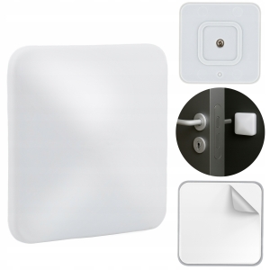 ODBOJNIK OGRANICZNIK SAMOPRZYLEPNY ŚCIENNY OCHRONNY 50X50 MM ZIMNA BIEL