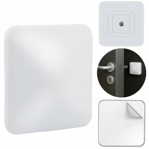 ODBOJNIK OGRANICZNIK SAMOPRZYLEPNY ŚCIENNY OCHRONNY 50X50 MM ZIMNA BIEL