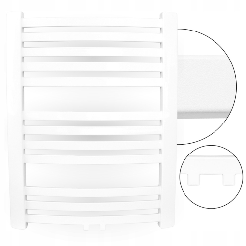 GRZEJNIK ŁAZIENKOWY WODNY ŚCIENNY 2W1 DRABINKA SUSZARKA 35/40 BIAŁY